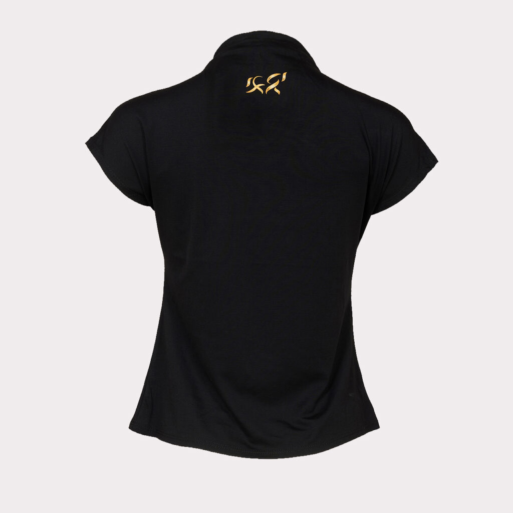 Black Turtleneck T-Shirt — immagine 4