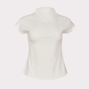 Turtleneck T-Shirt — Bianco