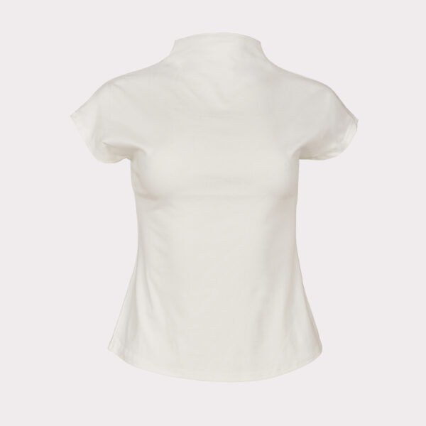 Turtleneck T-Shirt — Bianco
