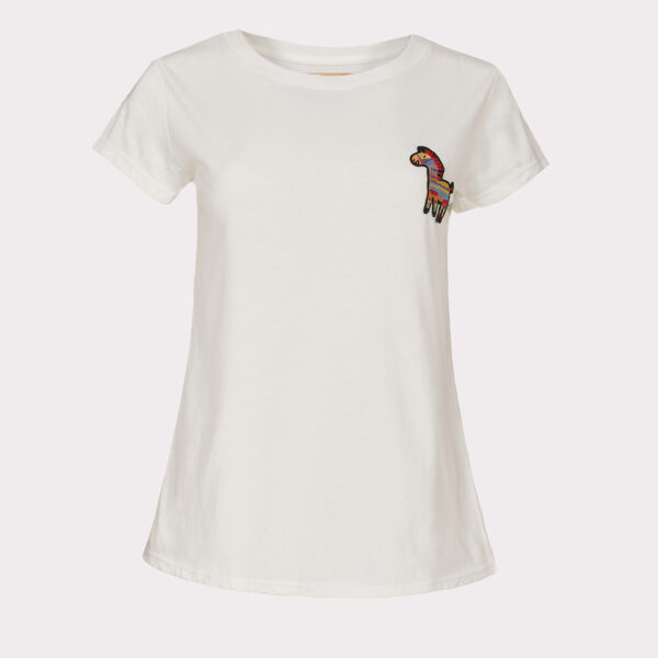 Short Sleave T-shirt with embroidered pony — Nero