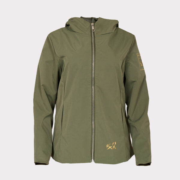 Green Zip-up hoodie windbreaker — Verde