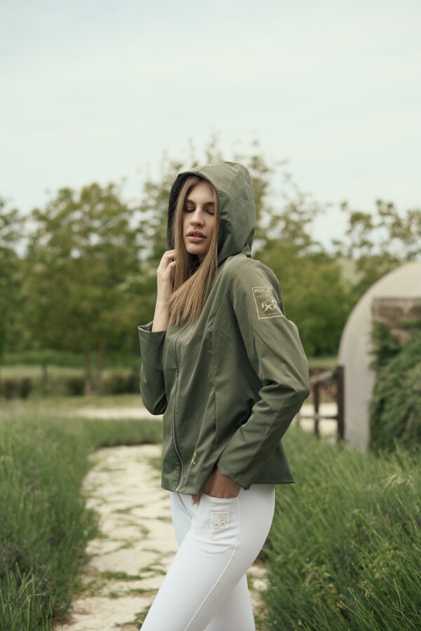 Green Zip-up hoodie windbreaker — Verde