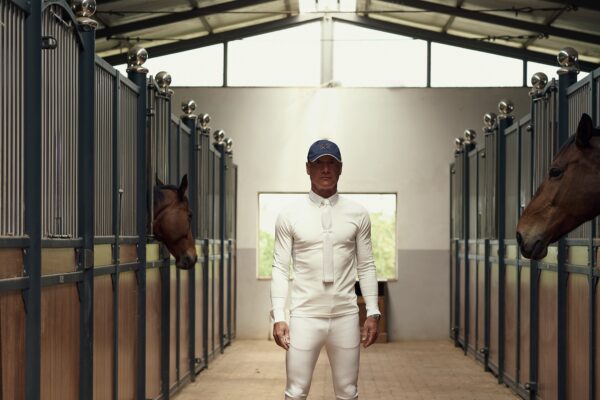 Equestrian Long-Sleeved Competition White Shirt — immagine 2