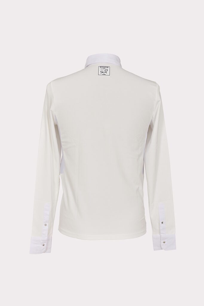 Equestrian Long-Sleeved Competition White Shirt — immagine 4
