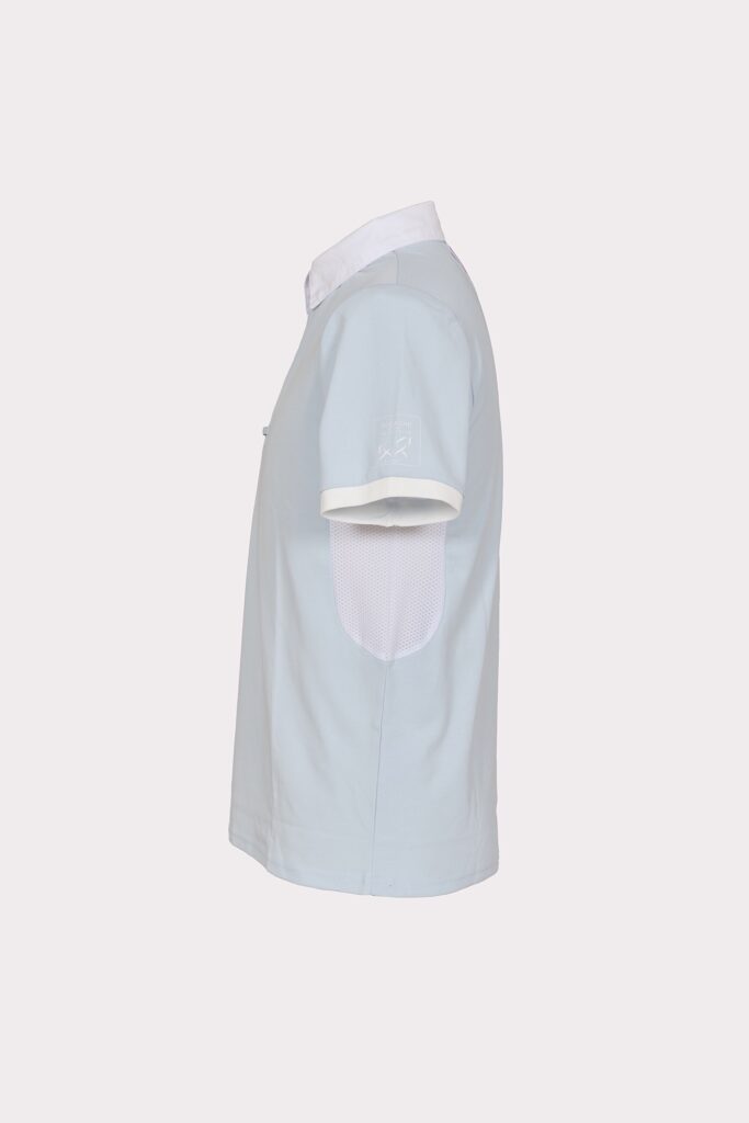 Equestrian Short-Sleeved Competition Light Blue Polo — immagine 6