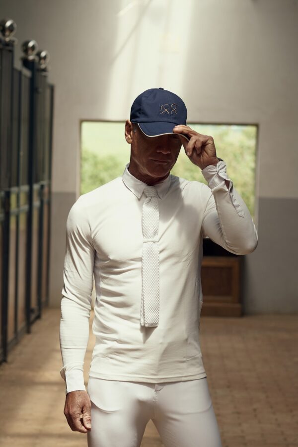 Equestrian Long-Sleeved Competition White Shirt — immagine 1