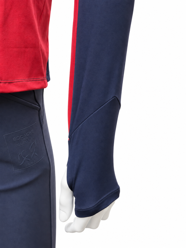 Red and Blue Half Zip Man’s Layer — immagine 6