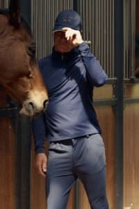 Navy Blue Half Zip Man’s Layer