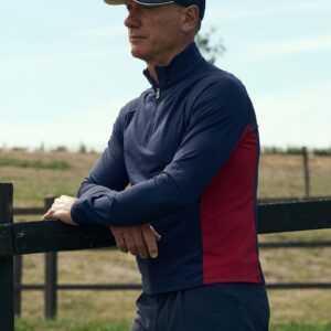Red and Blue Half Zip Man’s Layer — immagine 1