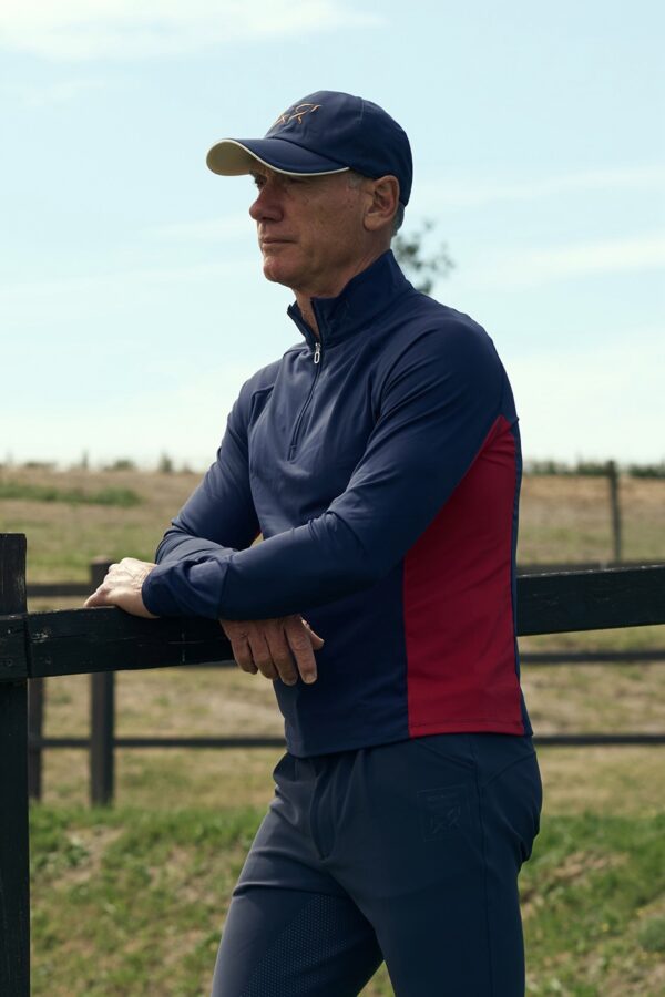 Red and Blue Half Zip Man’s Layer — immagine 1